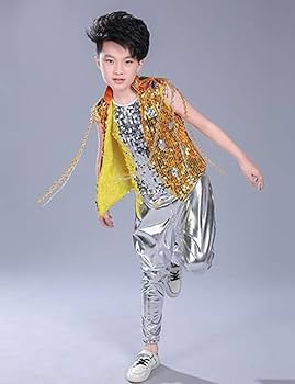 Amazon.co.jp: [TRVELBETT] スパンコール キッズ ダンス衣装